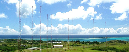 Radiosendere på stillehavsøen Guam.