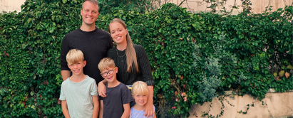 Familien Poulsen er ny missionærfamilie fra januar 2024.