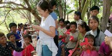 Evangeliserende arbejde i Fjendeskoven, Cambodja.